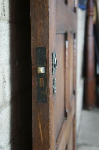 Early 20th Century Reclaimed Spanish Revival Oak Panel Door 36 