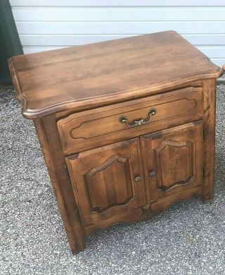 Ethan Allen Country French Nightstand 26 - 5316 Fruitwood Finish 2