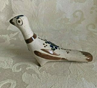 Vintage Tonala Mexico Bird Mexican Pottery Folk Art Ceramic Dove Pheasant