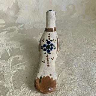 Vintage Tonala Mexico Bird Mexican Pottery Folk Art Ceramic Dove Pheasant 3