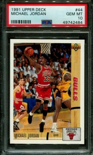 1991 Michael Jordan Upper Deck 44 Psa 10 Gem
