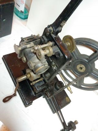 Antique 35 Mm Hand Crank Motion Picture Film Projector Butcher & Sons Camera. 5