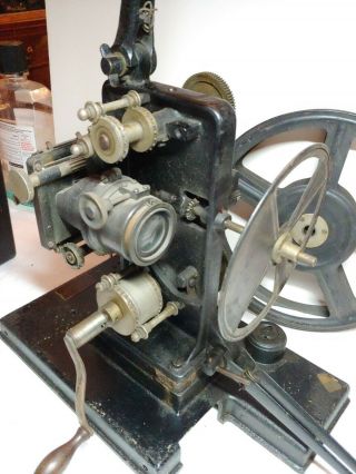 Antique 35 Mm Hand Crank Motion Picture Film Projector Butcher & Sons Camera. 6