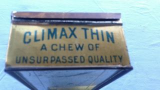 Antique Climax Tin Chewing Tobacco Plug P.  Lorillard Co Jersey