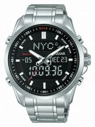 Pulsar Gents Chronograph World Time Watch Pz4021x1