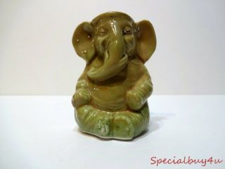 Antique Rare C.  D.  Kenny Co.  Porcelain Elephant Match Or Toothpick Holder Austria