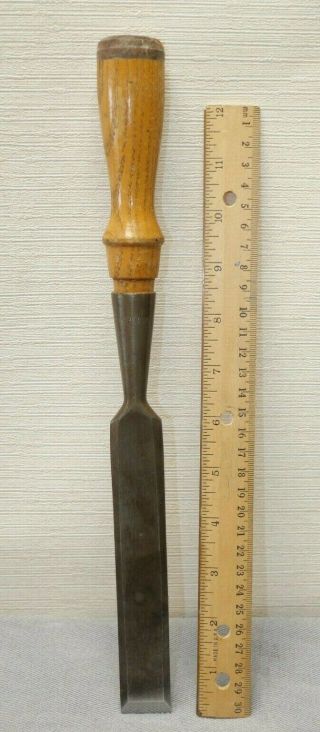 Old Woodworking Tools Vintage Greenlee 1 " Bevel Edge Socket Chisel
