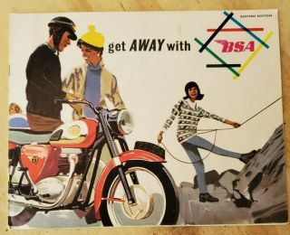 Vintage 1964 Bsa Motorcycles Sales Brochure
