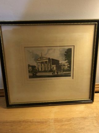 Antique Engraving The Court House Beverley Yorkshire Framed