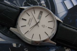 & Rare Vintage Seiko King Quartz Day/date Model 5856 - 8040 Japan Made Watch
