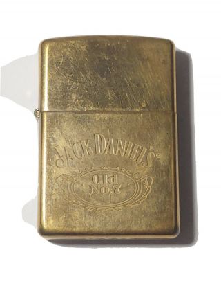 Vintage Brass Jack Daniels Zippo Lighter