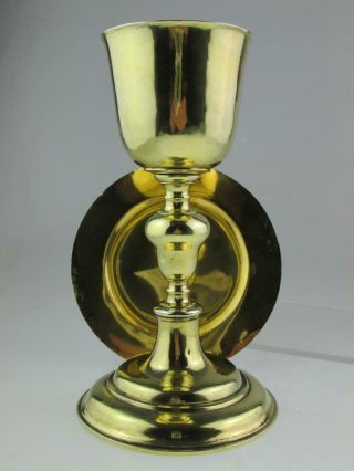 Large Antique 18th Century Gold Solid Silver Catholic Chalice Goblet Circa 1720