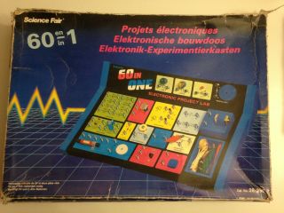 Science Fair Electronic Project Lab 60 In One - Vintage