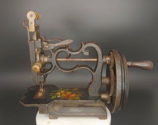 Antique England Style Sewing Machine,  1858 Pa,  Civil War Era -