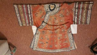 Straits Chinese Peranakan Nonya Antique Wedding Silk Embroidered Robe