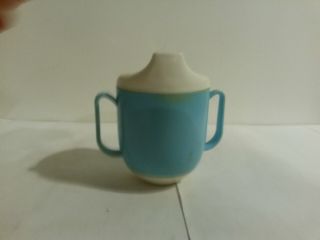 Tommee Tippee Westland plastics sippy cup vintage aqua white 2