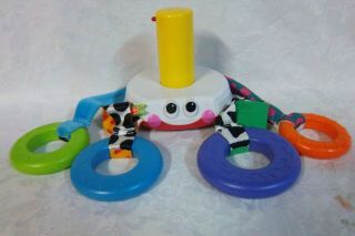 VTG FISHER PRICE LEARNING PATTERNS STACKING SURPRISE OCTOPUS RING STACK Toy 3