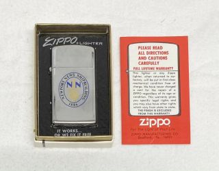 Vintage Zippo Slim Lighter Newport News Ship Building Virginia