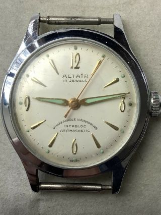 Vintage Classic " Altair " Swiss 17 Jewel Watch Not
