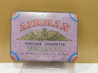 Airman Virginia Cigarette Tobacco Tin,  Imperial Tobacco Co,  Zealand