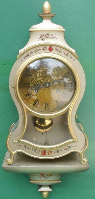 Yuerdon Lac Neuchatel Vintage Swiss 8 Day Boulle Type Bracket Clock