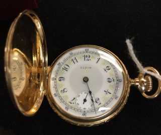 14k Gold Antique Elgin Pocket Watch