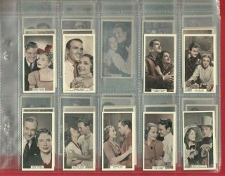 66 X Film Favourites 3rd - A.  & M.  Wix - 1939 Film Star Cigarette Cards (rq01)