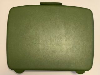 Vintage Samsonite Suitcase Luggage Green Hard Shell Medium Size W/ Key