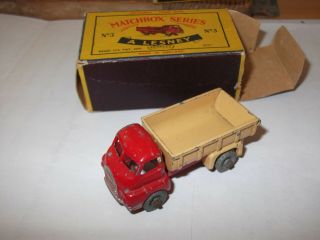 Vintage Matchbox Lesney Moko No 3 Bedford Tipper Truck Rare Model