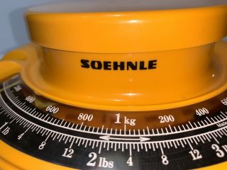 Soehnle Kitchen Scale Orange Vintage Made In Germany Rare A7 - 62