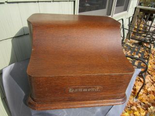 VINTAGE EARLY 1900s HAMMOND MULTIPLEX TYPEWRITER AND WOOD CASE 153405 2