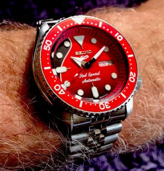 Seiko Classic Vintage Diver 7s26 - 0020 Mod “red Special” Serviced And Nr