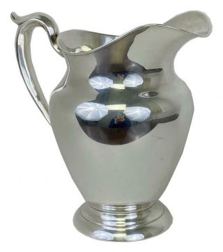 Large Gorham 182 Wide Mouth 4 - 1/4 Pint Sterling Silver French Water Pitcher Jug