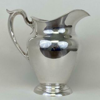 Large GORHAM 182 Wide Mouth 4 - 1/4 Pint Sterling Silver French Water Pitcher Jug 3