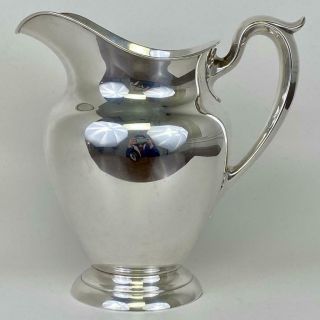 Large GORHAM 182 Wide Mouth 4 - 1/4 Pint Sterling Silver French Water Pitcher Jug 5