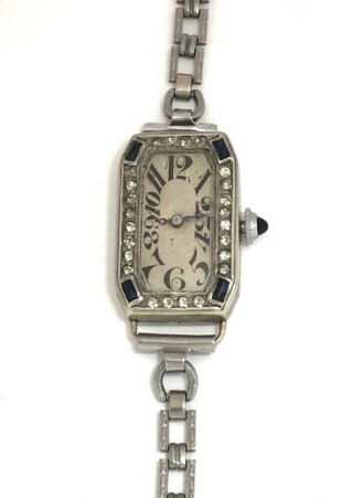 Vintage 1920s Art Deco Blancpain Ladies Swiss Mechanical Wristwatch Engraved 2