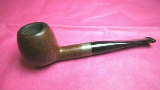 Savinelli Smoking Pipe 207 Italy Sterling Silver Band Tobacco Vintage