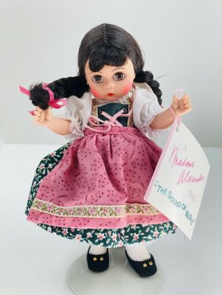 Madame Alexander Doll 8 " Vintage Sound Of Music Brigitta Restrung Stand