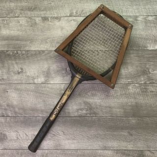 Rare Vintage Wilson Jack Kramer Superrally Wooden Tennis Racquet W/4 1/2 " Grip