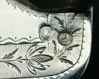 c1817 AIMÉE CATHERINE CLERIN ANTIQUE 19thC FRENCH SOLID SILVER FISH SLICE SERVER 4
