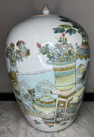 A large GuangXu mark period Chinese famille rose jar and cover 3