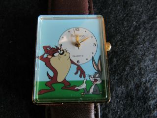 Collectible Vintage Looney Tunes Bug Taz Watch Armitron Numbered