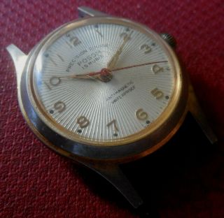 Vintage 1950s Posoh 15 Jewels Swiss Made Running Wristwatch