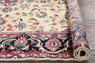 One - Of - Kind Antique All - Over Floral Ivory Kashmar Area Rug Hand - Made Carpet 7x10