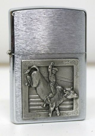 Zippo Rodeo Cowboy Bull Rider Lighter