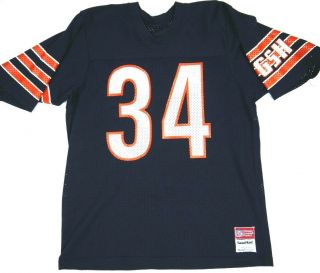 Vintage 80s Walter Payton 34 Football Jersey Chicago Bears Mens L Nfl Made Usa