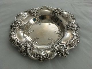 Vintage Gorham Melrose Sterling Silver Ornate Center Bowl 818 11 - 1/2 " No Mono