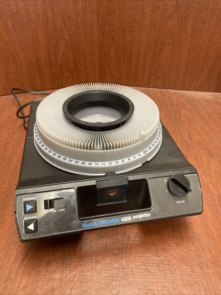 Vintage Kodak Carousel Projector 4200 And Slide Tray