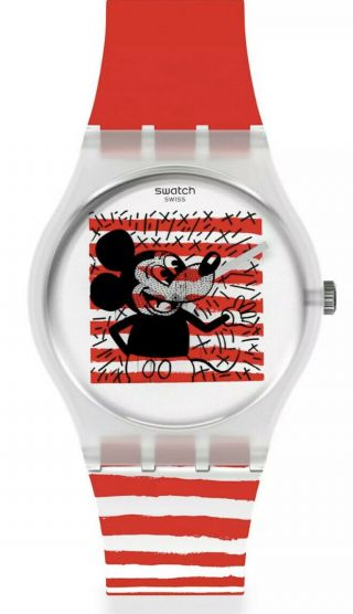 Mouse Mariniere Gz352 (swatch X Keith Haring X Disney)