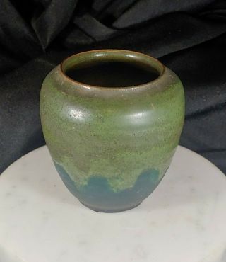 Antique Newcomb Art Pottery Blue/green Vase Joseph F.  Meyer Artist Signed 3.  5 "